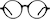 Front view of Round Glasses 830021 in Black thumbnail
