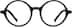 Round Glasses 830021 in Black