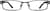Front view of Rectangle Glasses 830512 in Gray thumbnail