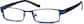 Angle view of Rectangle Glasses 830516 in Blue thumbnail