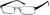 Angle view of Rectangle Glasses 830521 in Black thumbnail