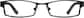 Front view of Rectangle Glasses 830521 in Black thumbnail