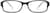 Front view of Rectangle Glasses 834316 in Black thumbnail