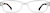Front view of Rectangle Glasses 834323 in Clear thumbnail