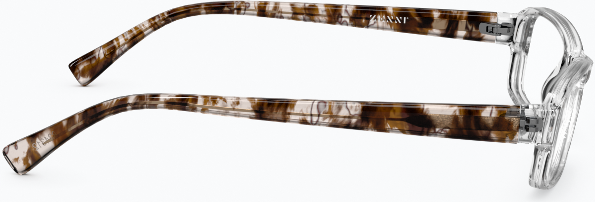 Side view of Rectangle Glasses 834323 in Clear thumbnail