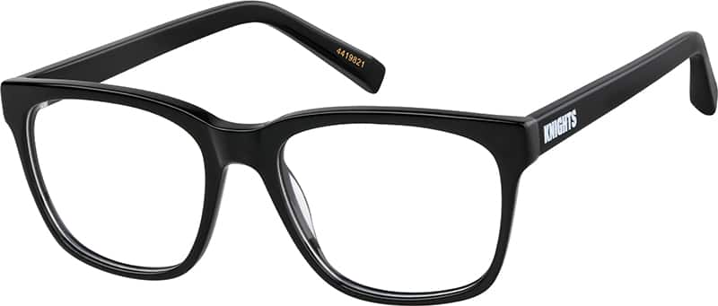 Angle view of Fuller Square Eyeglasses 84419821 in Black