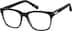 Fuller Square Eyeglasses 84419821 in Black
