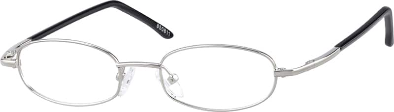 Angle view of Oval Glasses 850811 in Silver