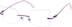Rimless Glasses 85415517 in Purple