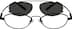 Memory Titanium Full-Rim Frame with Sunlens (Same Appearance as Frame #5839) 883921 in Black