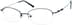 Rectangle Glasses 917916 in Blue