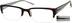Rectangle Glasses 934315 in Brown