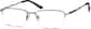 Angle view of Rectangle Glasses 950412 in Gray thumbnail