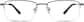 Front view of Rectangle Glasses 950412 in Gray thumbnail