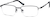 Angle view of Rectangle Glasses 950421 in Black thumbnail