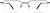 Front view of Rectangle Glasses 950421 in Black thumbnail