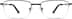 Rectangle Glasses 950421 in Black