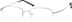 Rectangle Glasses 962811 in Silver