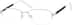Rectangle Glasses 970711 in Silver