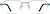 Front view of Rectangle Glasses 970716 in Blue thumbnail