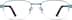 Rectangle Glasses 970716 in Blue
