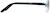 Side view of Rectangle Glasses 970716 in Blue thumbnail