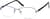 Angle view of Rectangle Glasses 970717 in Purple thumbnail