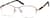 Angle view of Rectangle Glasses 970719 in Pink thumbnail
