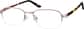 Angle view of Oval Glasses 970719 in Pink thumbnail