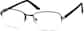 Angle view of Oval Glasses 970721 in Black thumbnail