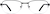 Front view of Rectangle Glasses 970721 in Black thumbnail