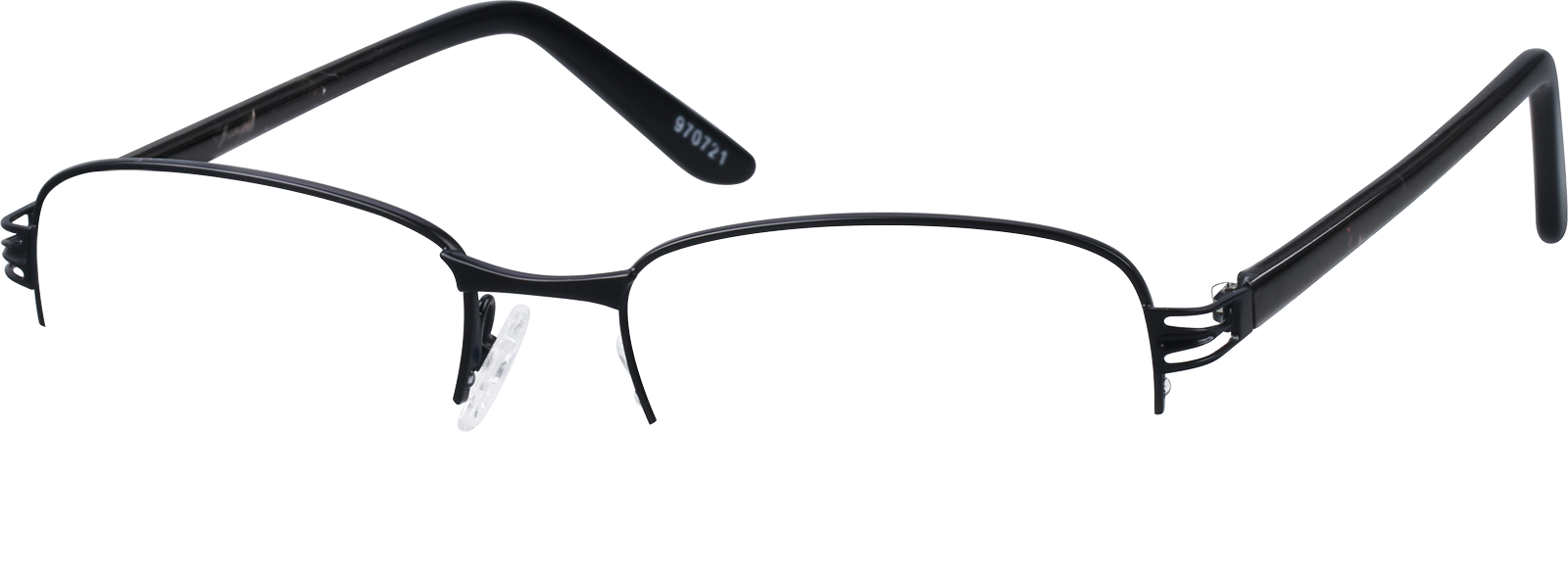 Black Rectangle Glasses #970721 | Zenni Optical