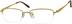 Titanium Rectangle Glasses 974514 in Gold