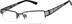 Rectangle Glasses 976321 in Black