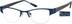 Oval Glasses 990216 in Blue