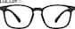 Front view of LVLUP Expo Glasses 99105121 in Black thumbnail