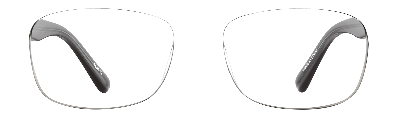 Gray Big LAN Glasses #99105612 | Zenni Optical