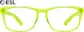 Front view of ESL Glasses 99105824 in Green thumbnail
