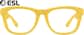 Front view of ESL Glasses 99105922 in Yellow thumbnail