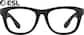 Front view of ESL Glasses 99106021 in Black thumbnail