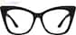 Front view of Pretty Purrfect Glasses 99106221 in Black thumbnail