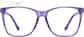 Front view of Digital Diva Glasses 99106317 in Purple thumbnail