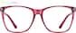 Front view of Digital Diva Glasses 99106318 in Red thumbnail