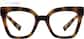 Front view of Game on Glam Glasses 99106525 in Tortoiseshell thumbnail