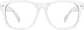 Front view of Shamrock Luck Glasses 99107530 in White thumbnail