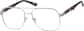 Angle view of Run It Back Glasses 99107811 in Silver thumbnail