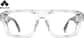 Front view of Hit Confirm Glasses 99108023 in Clear thumbnail