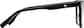 Side view of First to 5 Glasses 99108121 in Black thumbnail