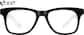 Front view of Ghost Gaming Glasses 99108321 in Black thumbnail