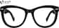 Front view of Ghost Gaming Glasses 99108621 in Black thumbnail